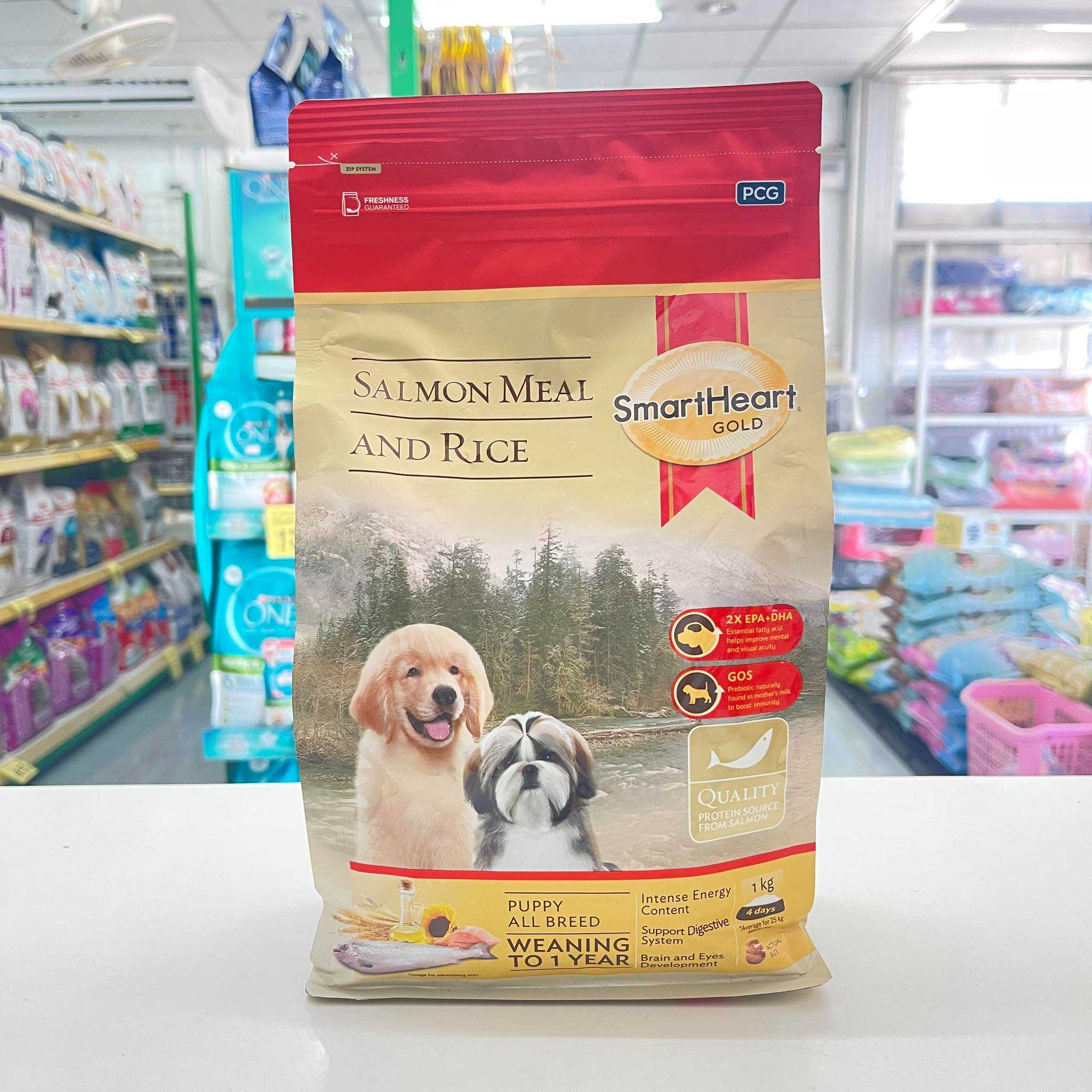 Smart heart Gold Puppy Salmon meal &rice ขนาด 1 kg