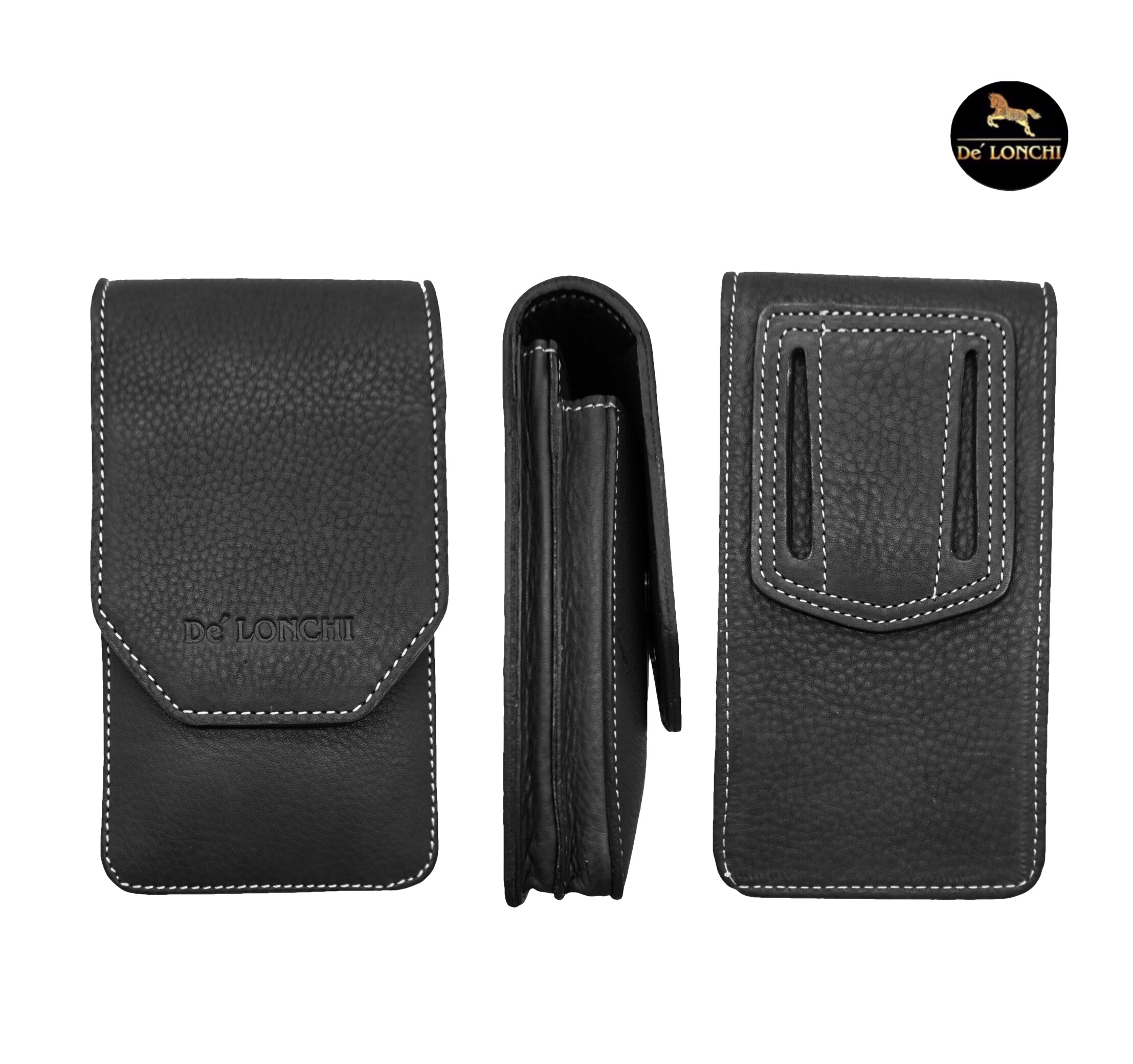 Delonchi รุ่น 12plus กระเป๋าโทรศัพท์ร้อยเข็มขัด2ช่อง  กระเป๋าไอโฟน  phone pouch belt bag