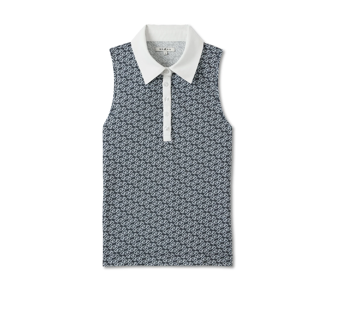 Malbon W Claudia Sleeveless Polo (Black Multi)
