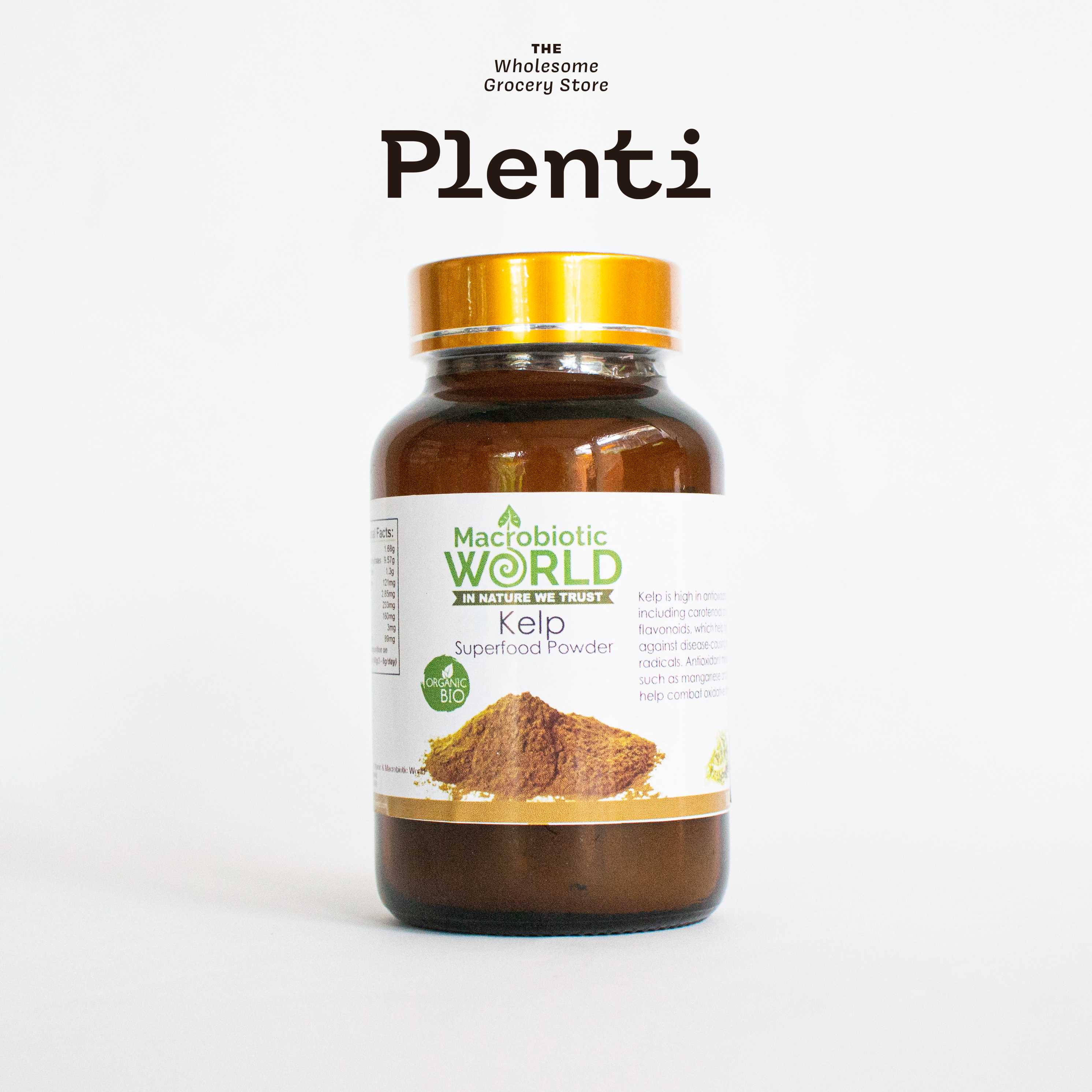 Kelp Powder | ผงสาหร่ายเคลป์ 100g MACROBIOTIC WORLD