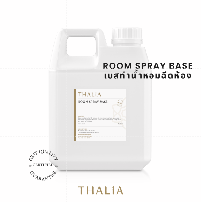 ROOM SPRAY BASE (ALCOHOL BASE) เบสละลายน้ำหอมฉีดห้อง (ส่วนผสมมีแอลกอฮอล์) (500ml.)