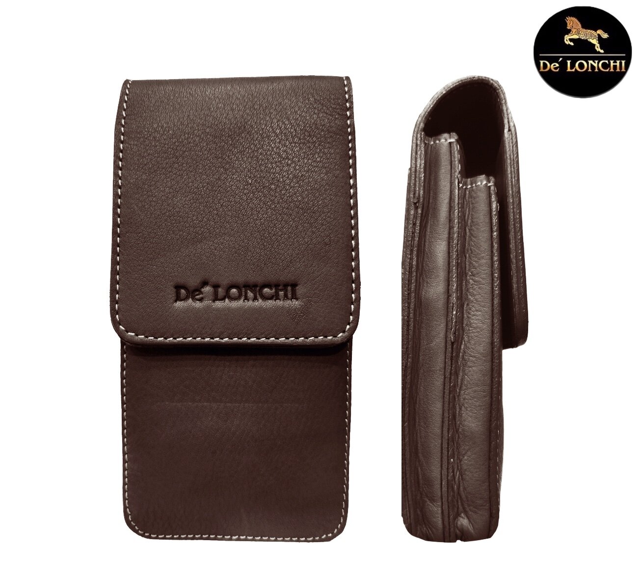 Delonchi P12 ซองหนัง 2 ช่อง เคสโทรศัพท์ กระเป๋าร้อยเข็มขัด กระเป๋าโทรศัพท์
