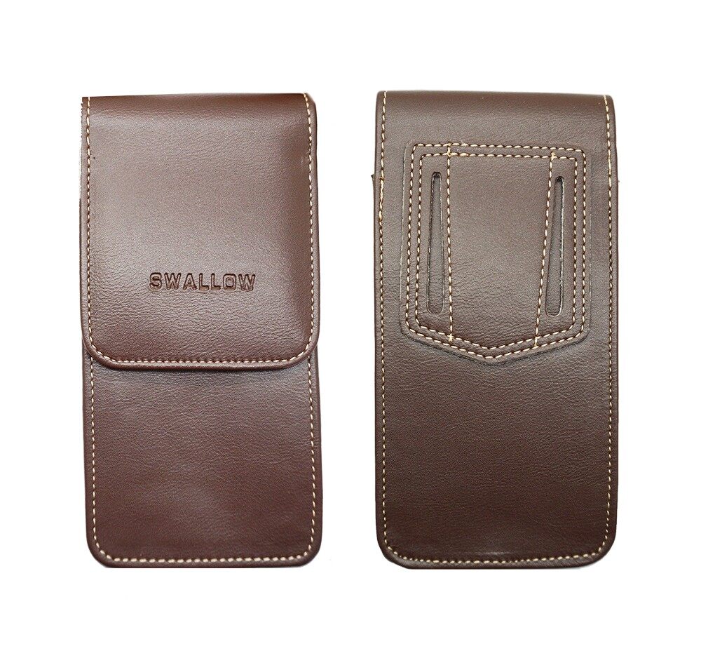 Swallon ซองโทรศัพท์หนังเทียม กระเป๋าร้อยเข็มขัด กระเป๋าใส่โทรศัพท์