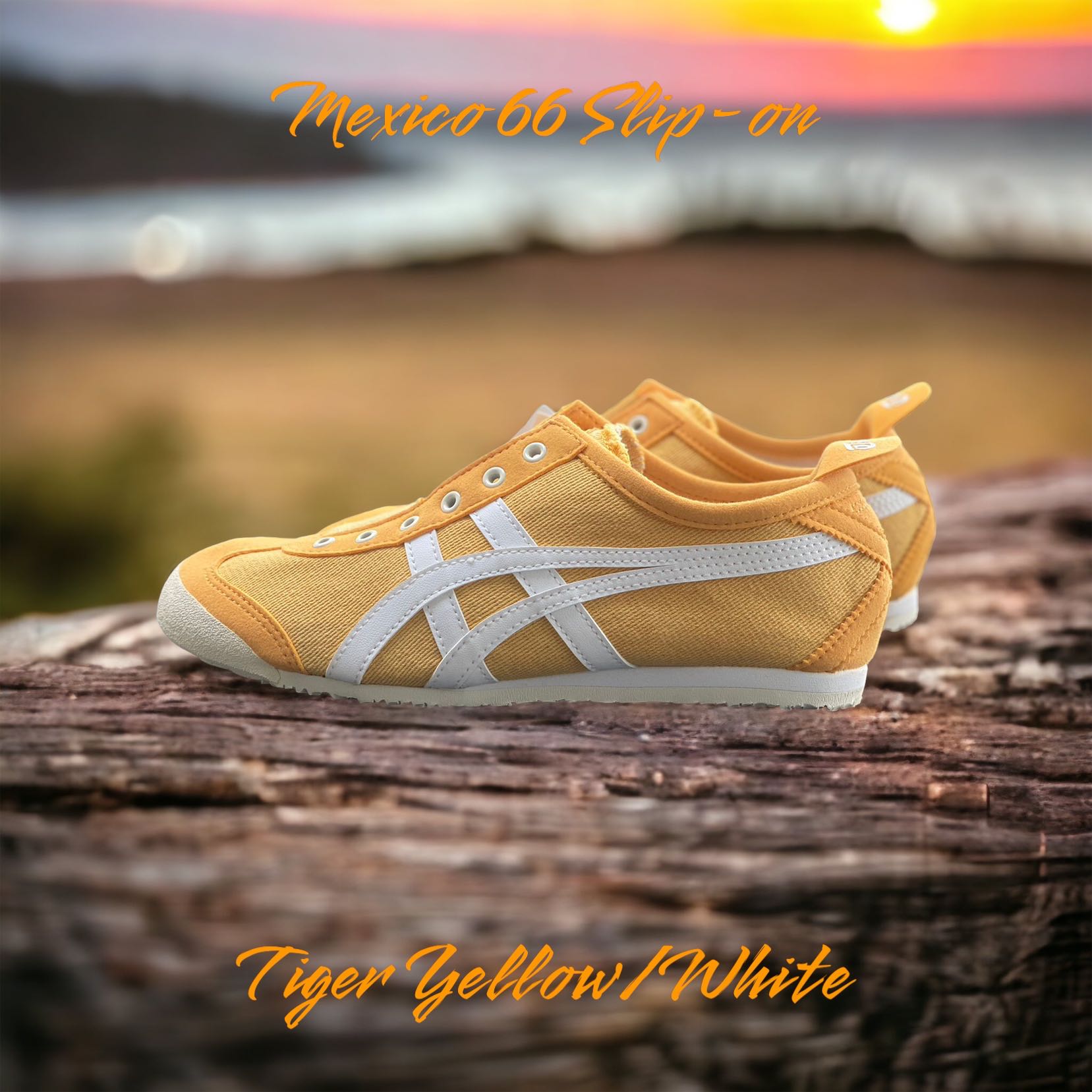 Onitsuka Tiger Mexico66 Slip- on Yellow Tiger/ White