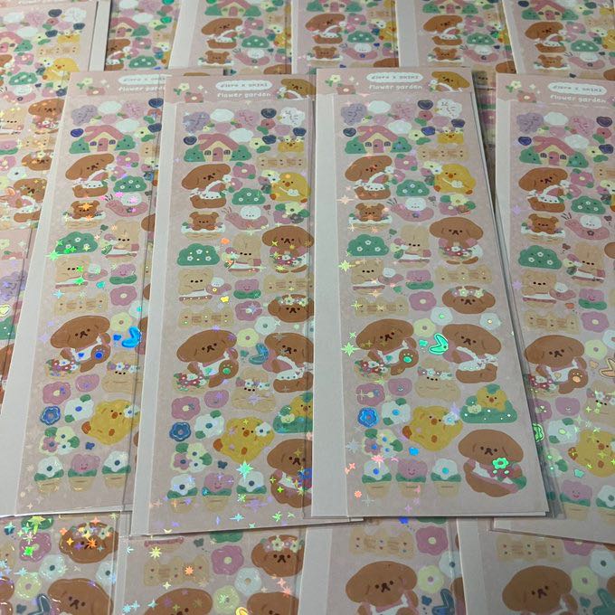 พร้อมส่ง floro studio x okiki diary sticker 