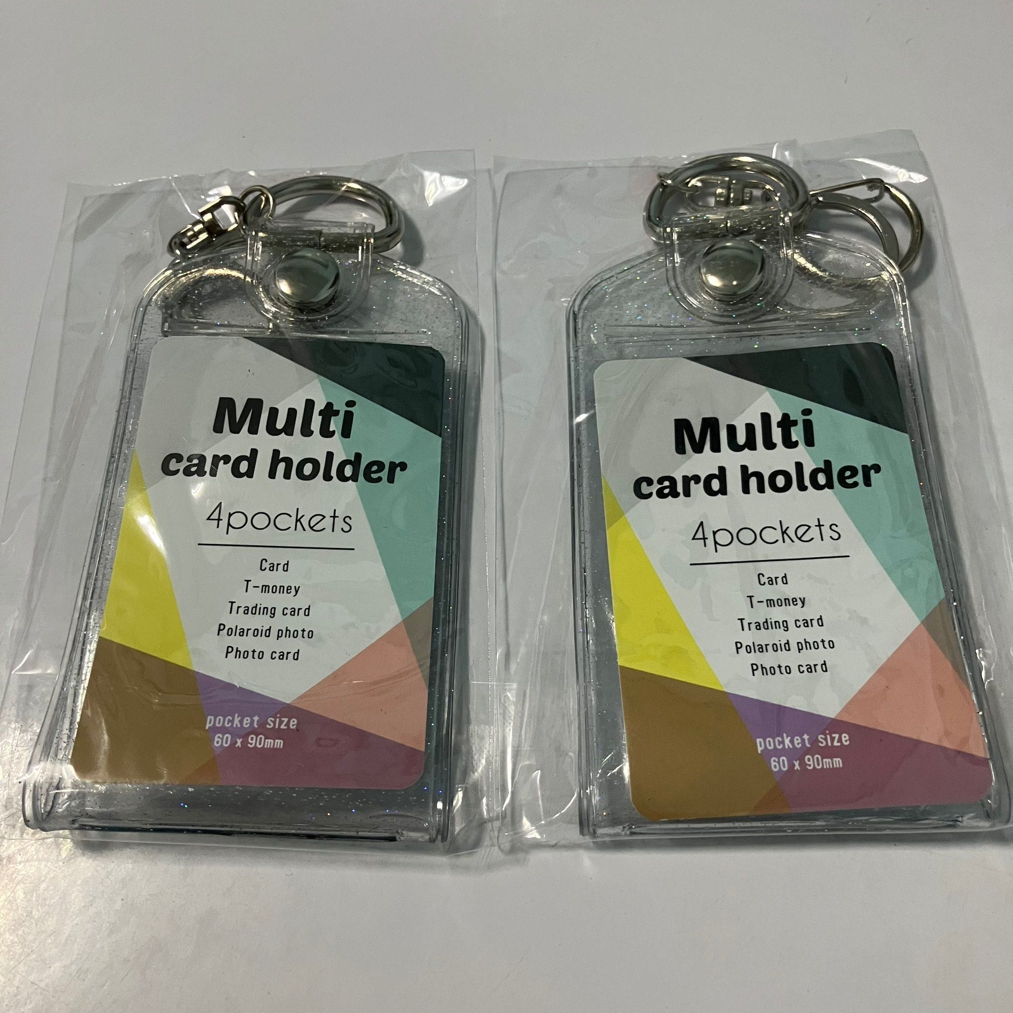 พร้อมส่ง multi card holder clear