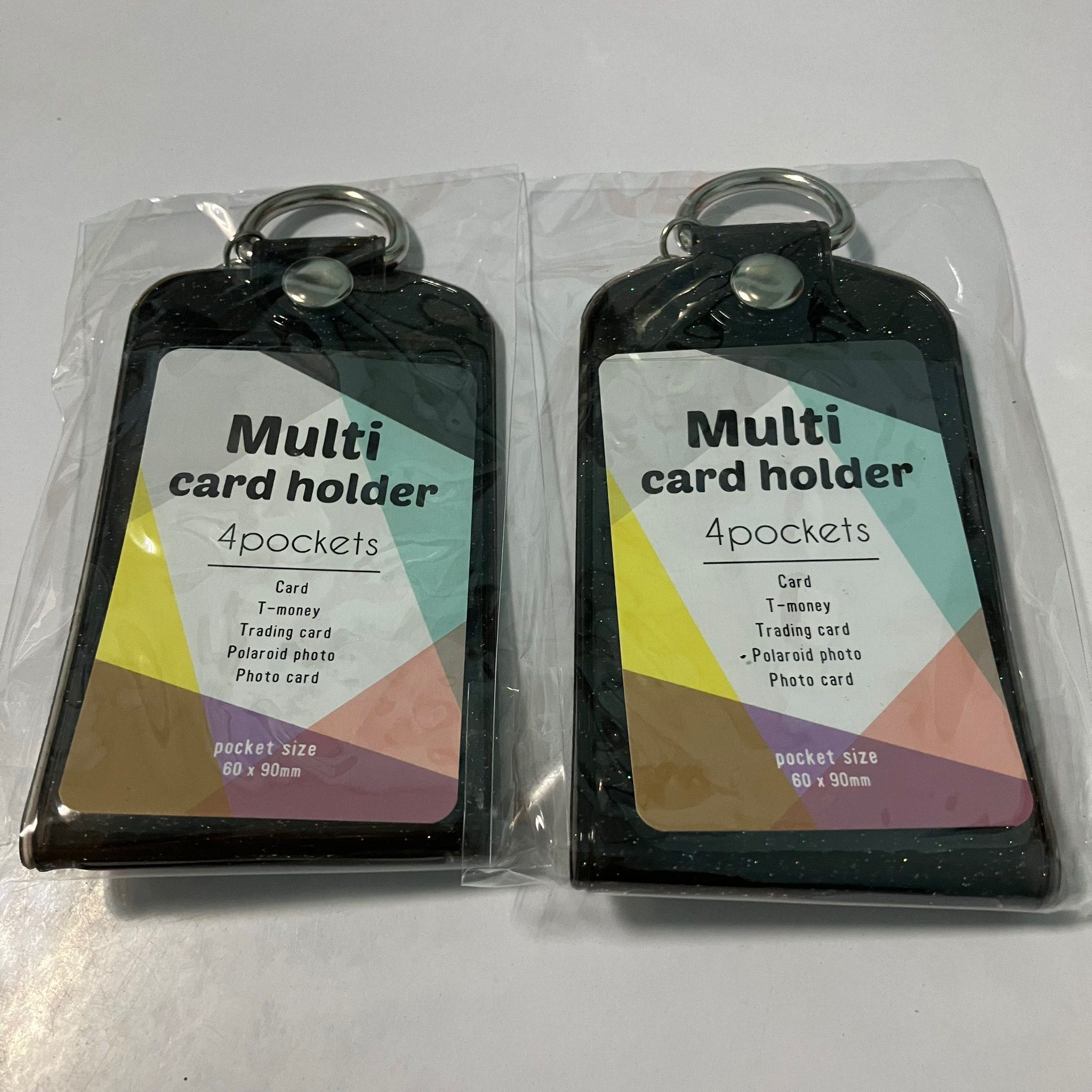 พร้อมส่ง multi card holder black