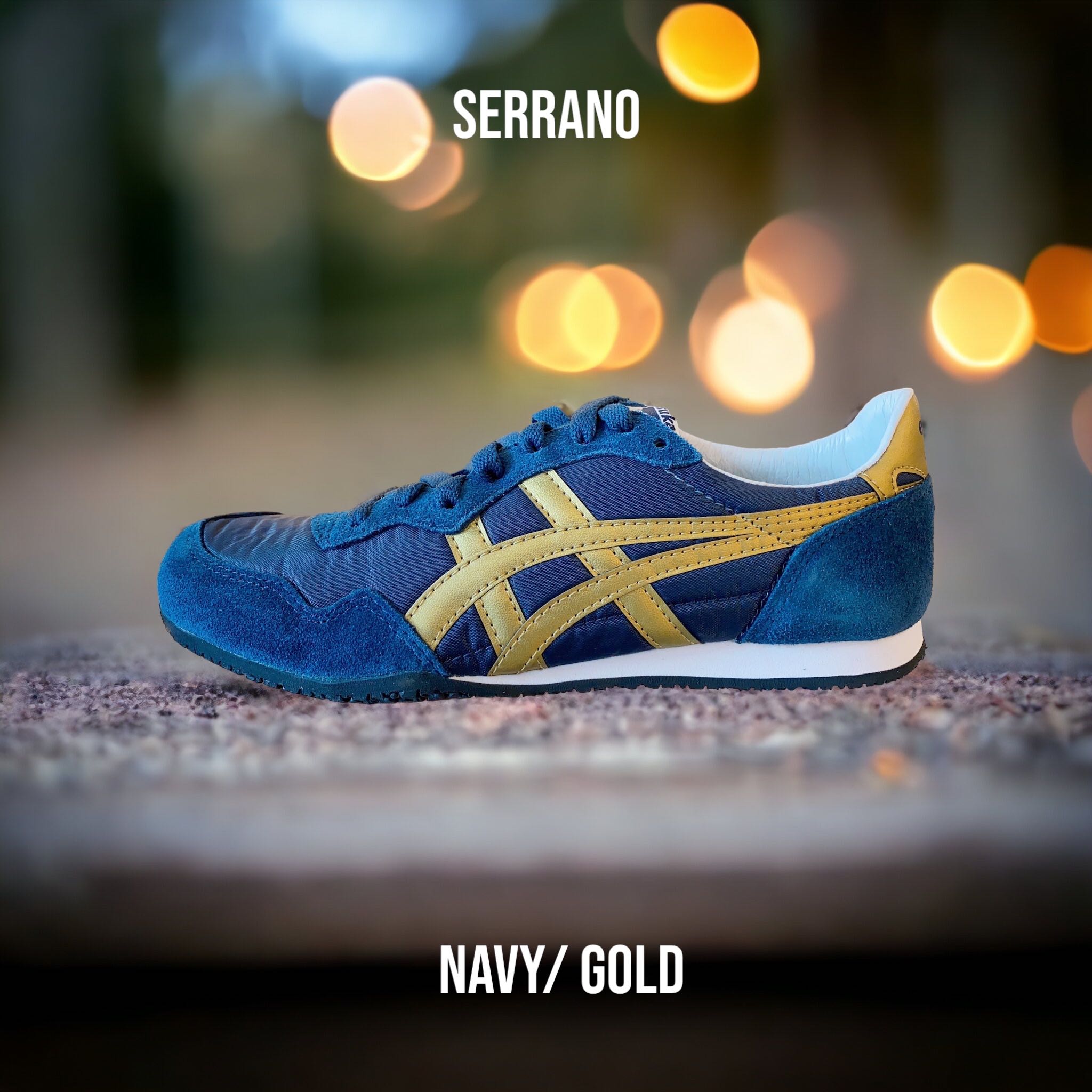 Onitsuka Tiger Serrano Navy/ Gold