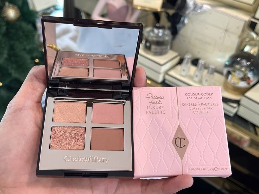 💗 charlotte tilbury luxury eyeshadow palette (สี pillow talk)