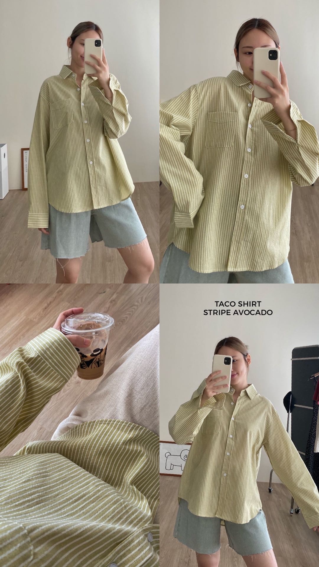 fadthings : taco shirt - avo stripe 🥑