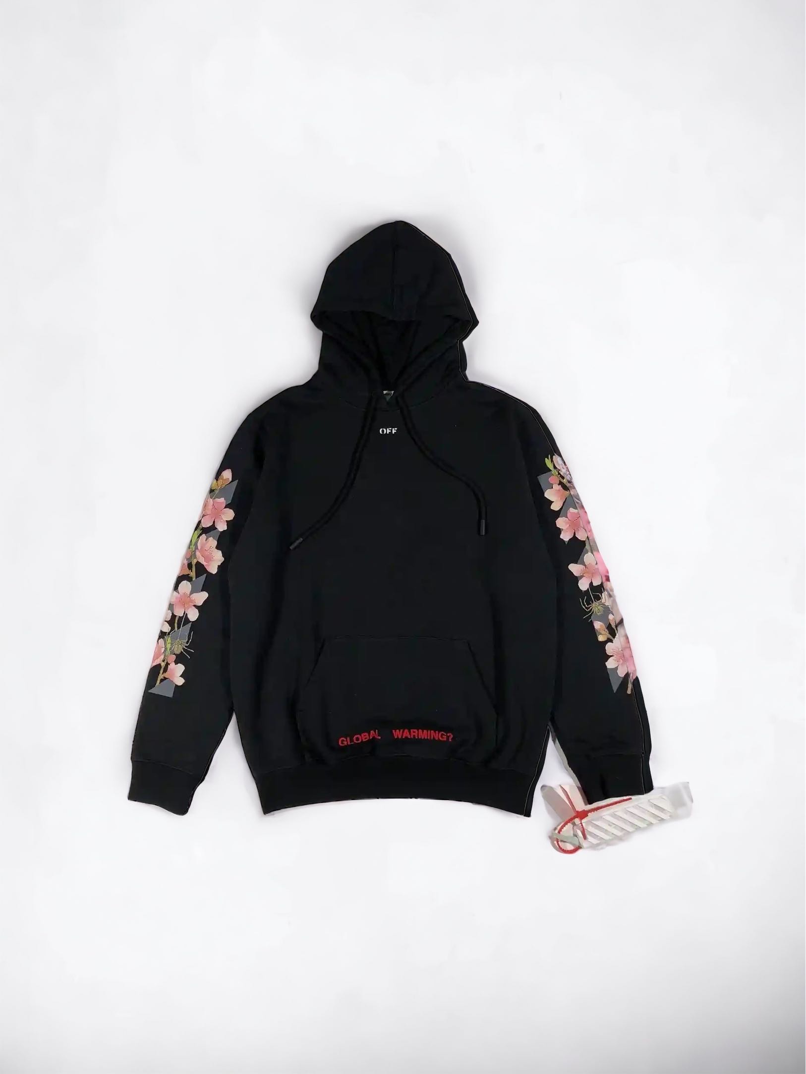 Off white sakura hoodie LINE SHOPPING
