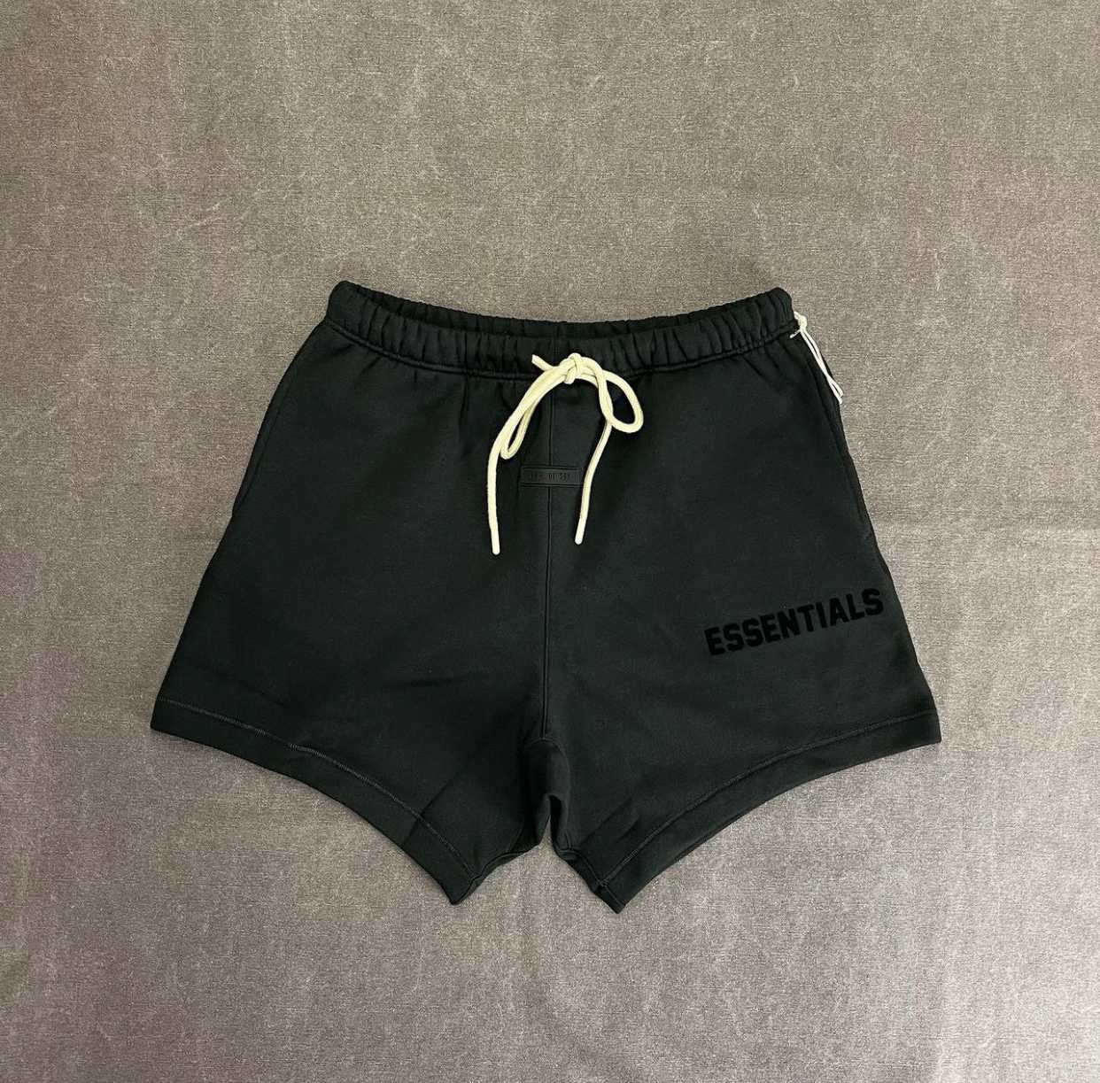 Fear of God Essentials Jet Black Collection Shorts