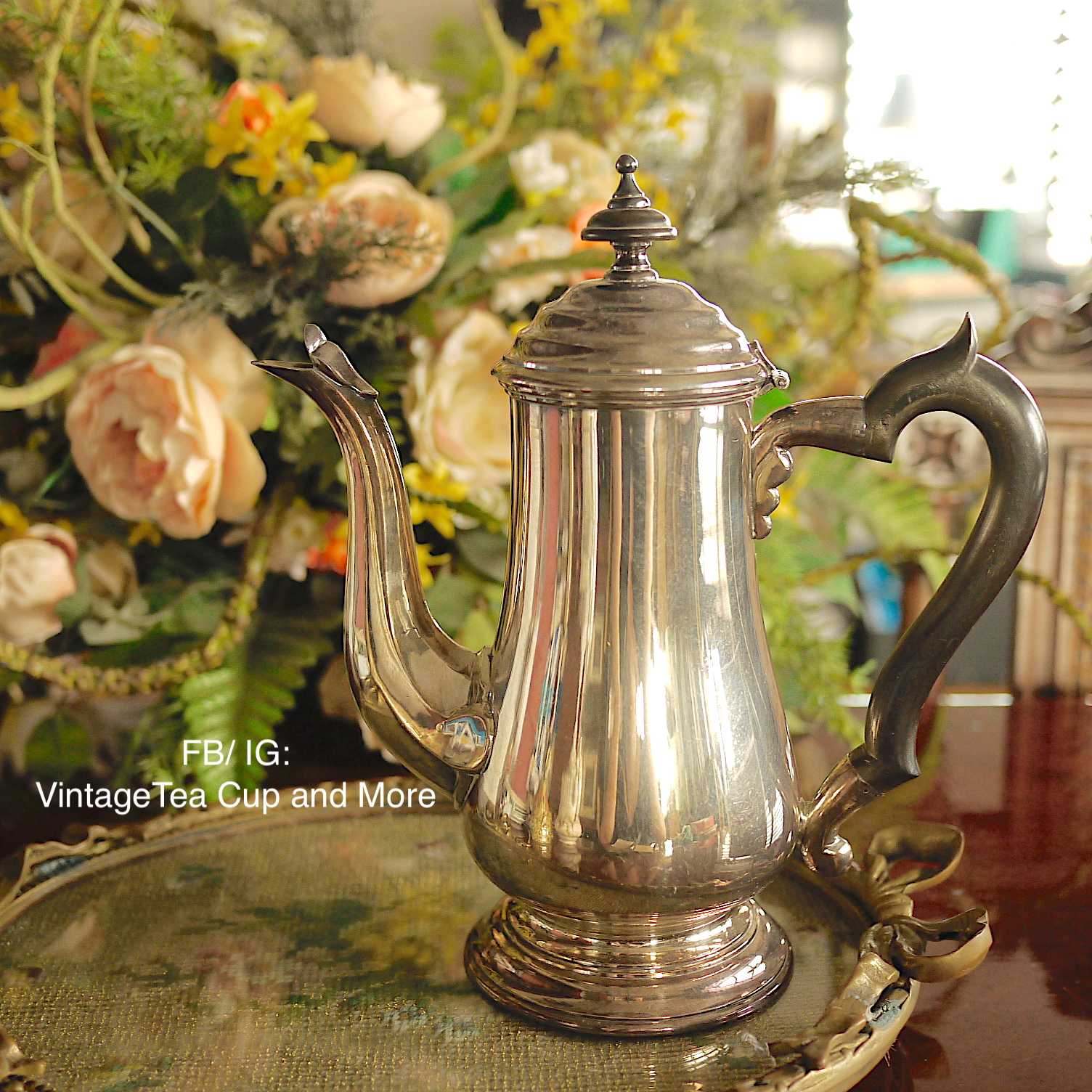 กาทรงสูง Silver Plated EPNS