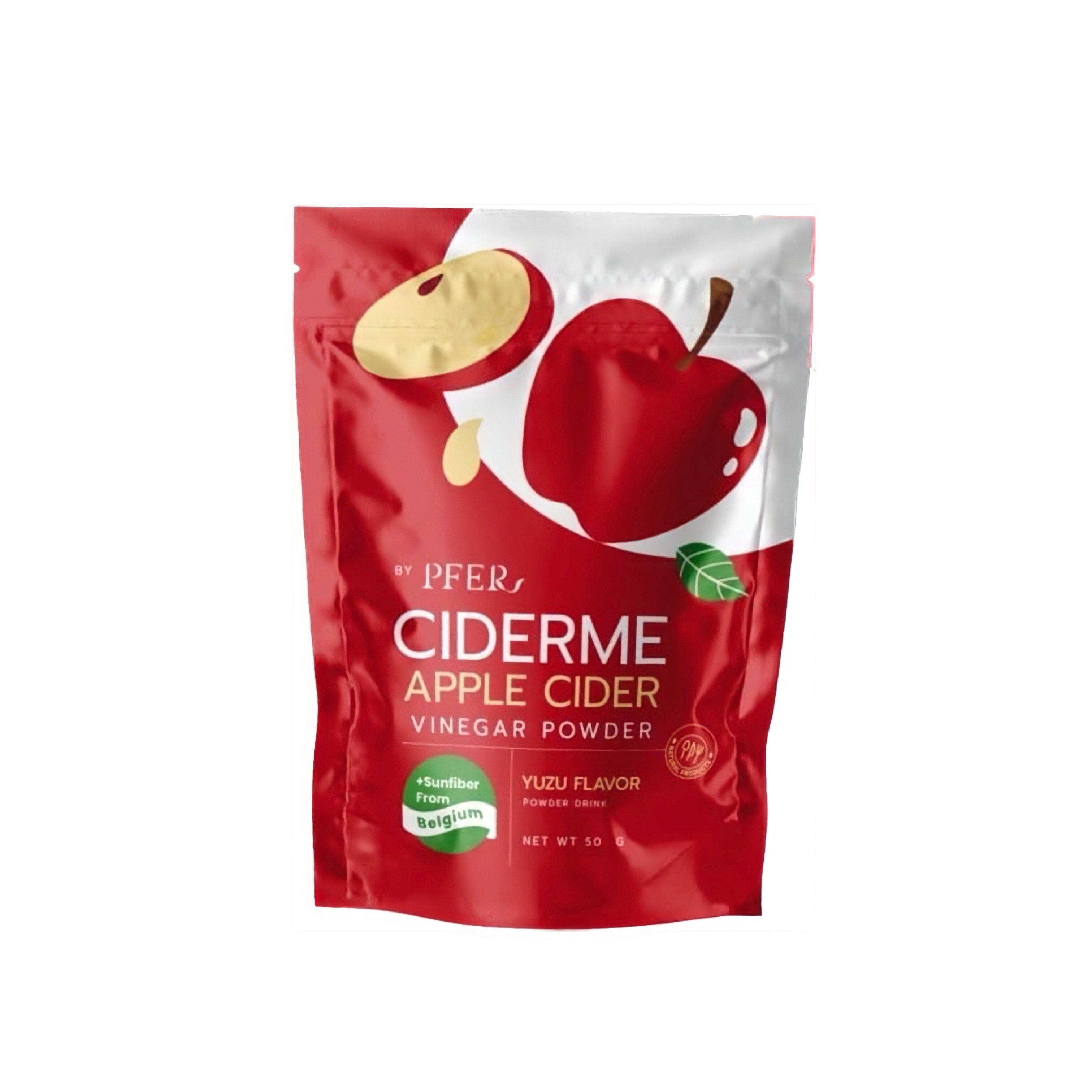 PFER Ciderme Apple Cider Vinegar Powder แอปเปิ้ลไซเดอร์ 50g. (มีช้อนตวงแถม)