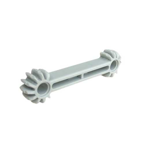 Light Gray Technic, Arm 1 x 7 with Gear 9 Tooth Double Bevel Ends