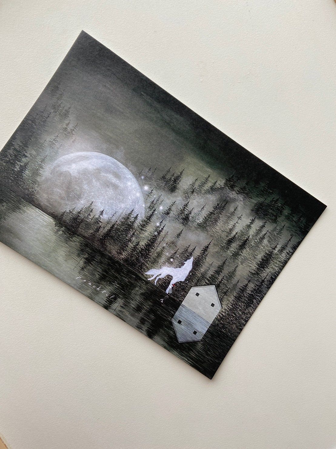 Postcard : At the end of the moon