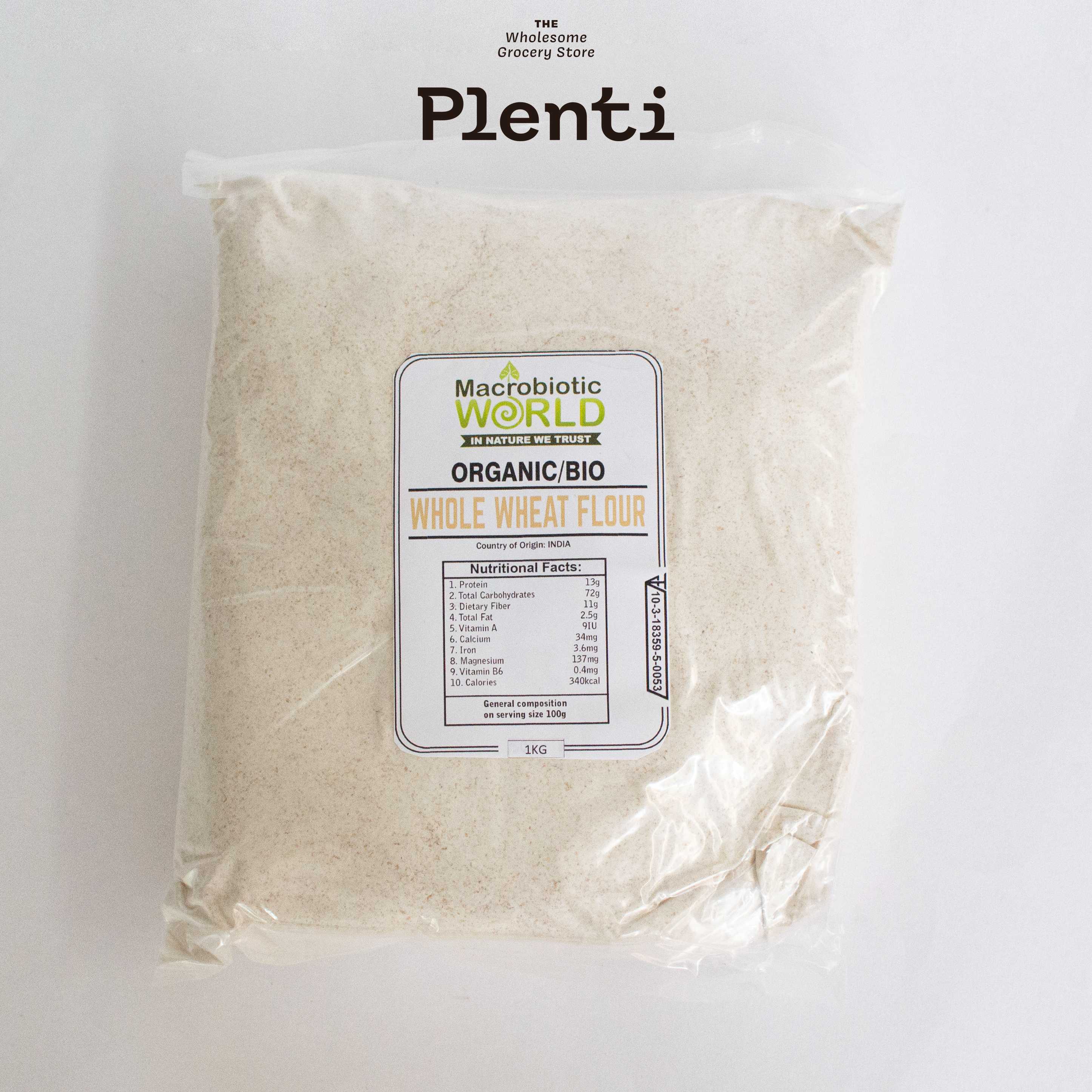 Whole wheat flour MACROBIOTIC WORLD