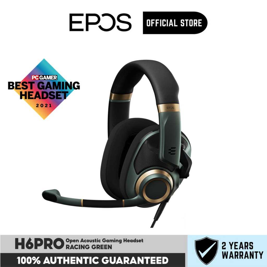 EPOS H6PRO Open Acoustic Gaming Headset RACING GREEN (H6PRO-OPEN-GR)