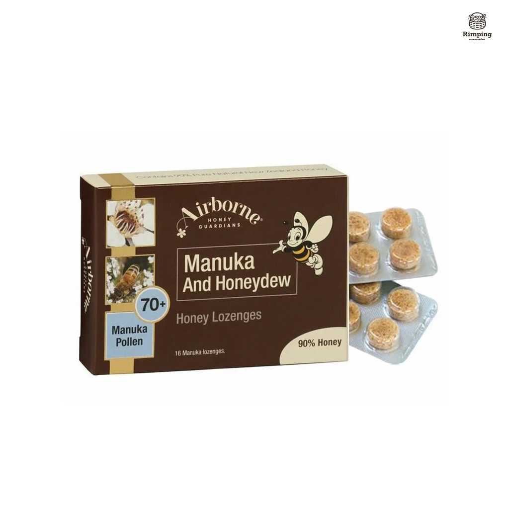 เม็ดอม Airborne Honey - Manuka 70+ & Honeydew Honey Lozenges