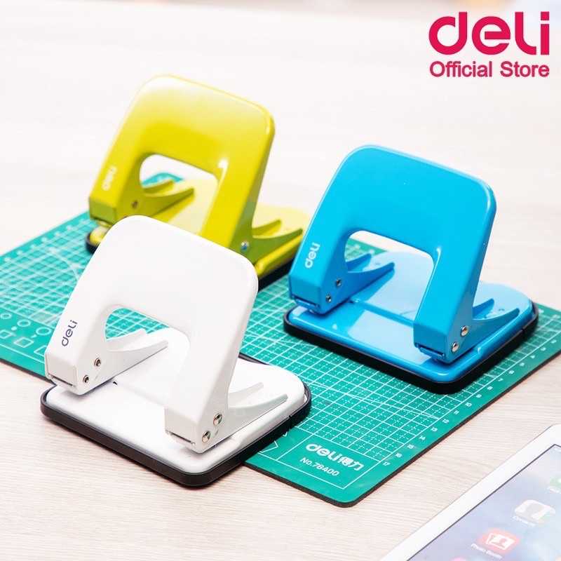 เครื่องเจาะกระดาษ Deli0137 เจาะได้หนาถึง 20แผ่น ทุ่นแรง เจาะง่าย หัวเจาะคม พร้อมส่ง