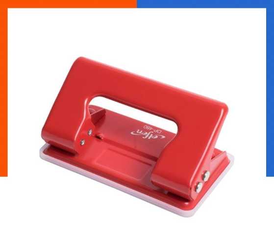เครื่องเจาะกระดาษ เครื่องเจาะรู 2 รู เจาะได้ 20แผ่น ทนทาน น้ำหนักเบา พร้อมส่ง US.Station
