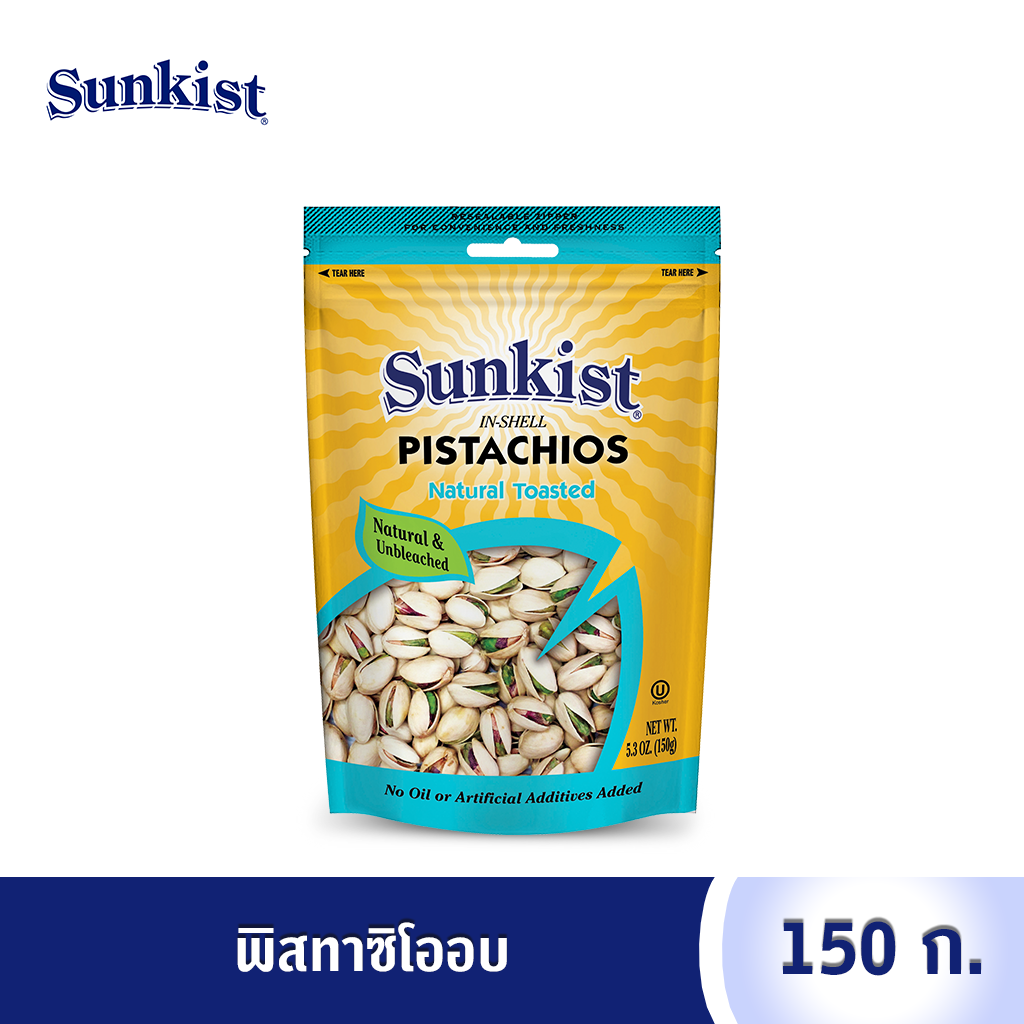 พิสทาชิโออบ ซันคิสท์ 150 ก. Pistachio Natural Toasted 150 g.