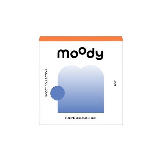 Moody collection 3am (Moonlight Blue) | 1 Month ( -2.50 ~ -4.00 ) (2 pcs)