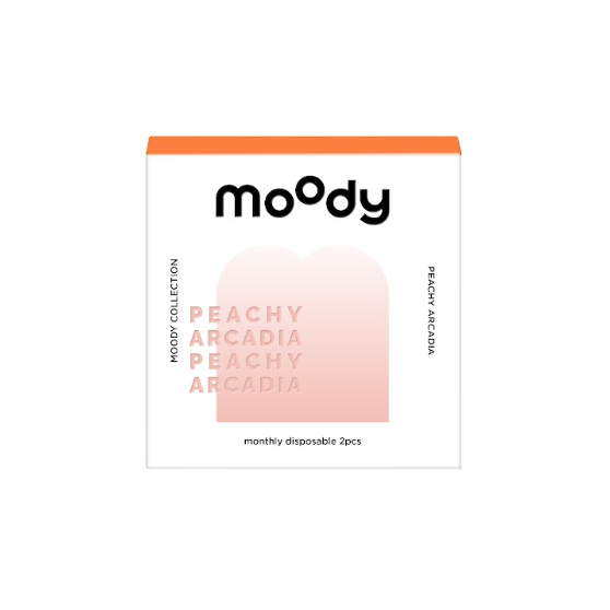 Moody collection Peachy Arcadia (Peachy Pink) | 1 Month ( 0.00 ~ -2.25 ) (2 pcs)