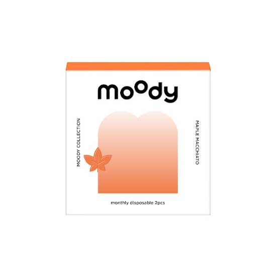 Moody collection Maple Macchiato (Maple Brown) | 1 Month ( 0.00 ~ -2.25 ) (2 pcs)