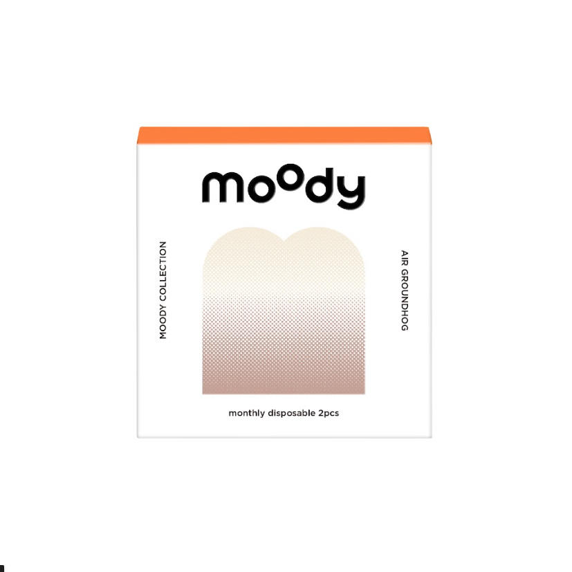 Moody collection Air Groundhog (Light Hazel) | 1 Month ( 0.00 ~ -3.00 ) (2 pcs)
