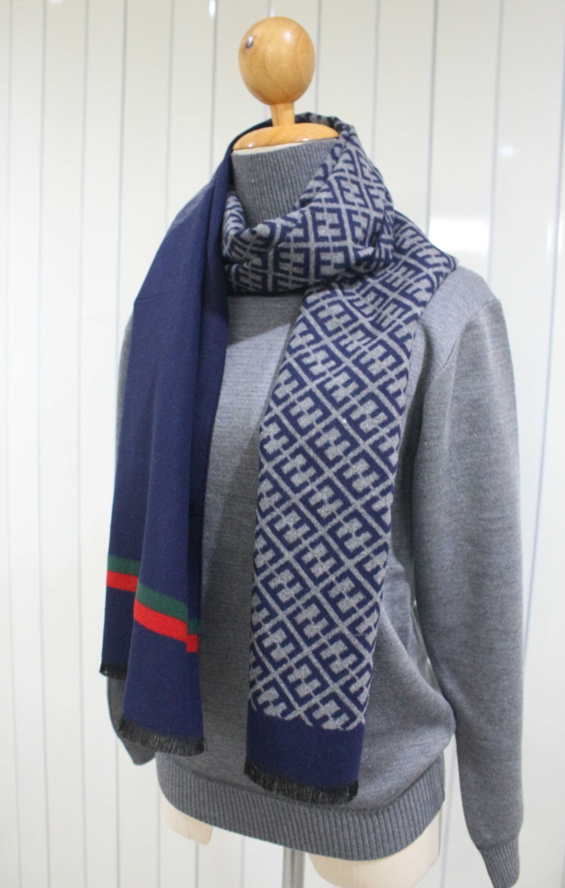 ผ้าพันคอwool แบบลายเบบเรียบหรู ดูแพง