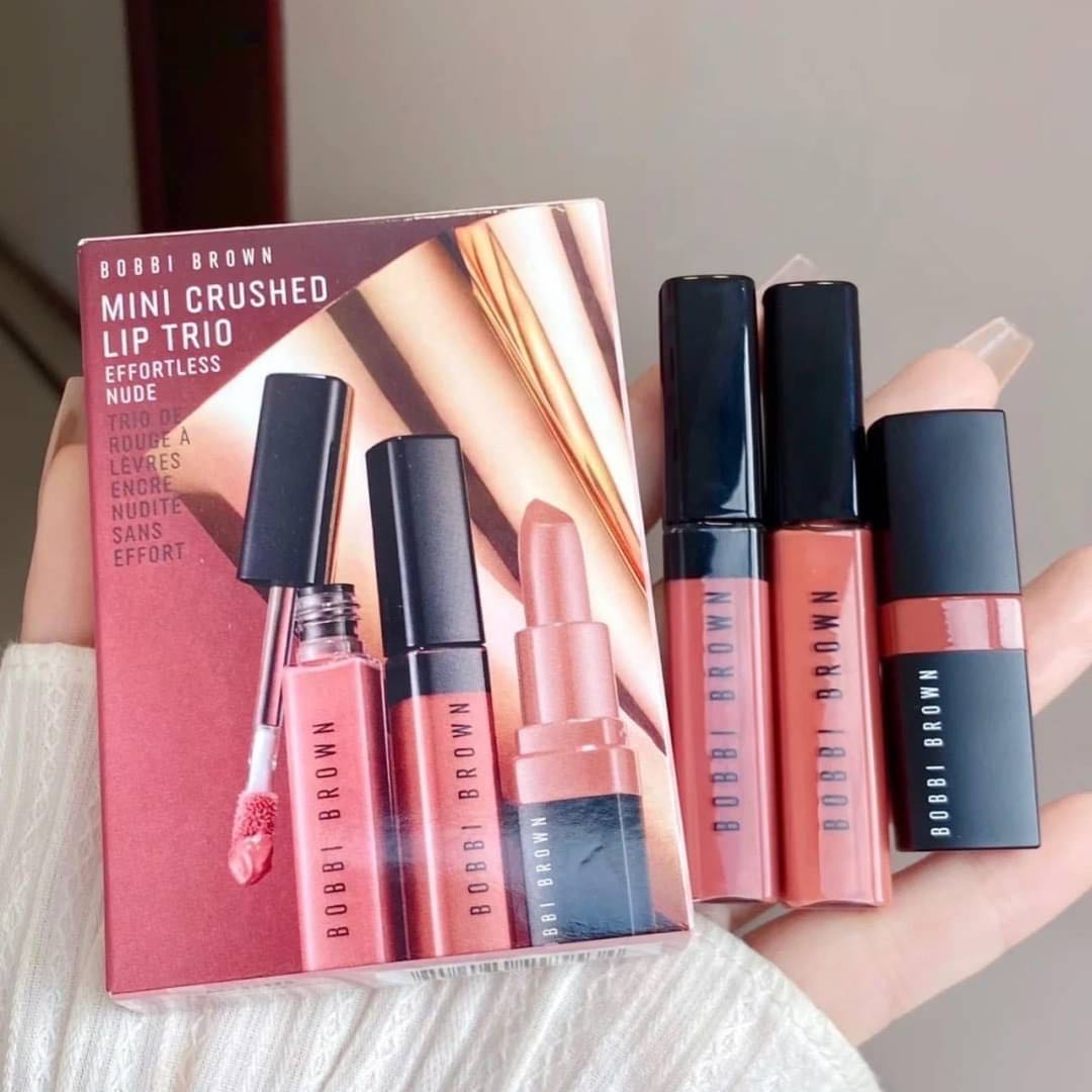Bobbi​ Brown​ Mini​ Crush​ed​ Lip​ Trio Set
