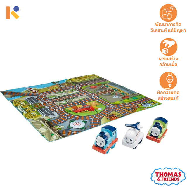 [1 - 2 yrs] My First Thomas & Friends:Playmat & Push Along Engines - Thomas & friends