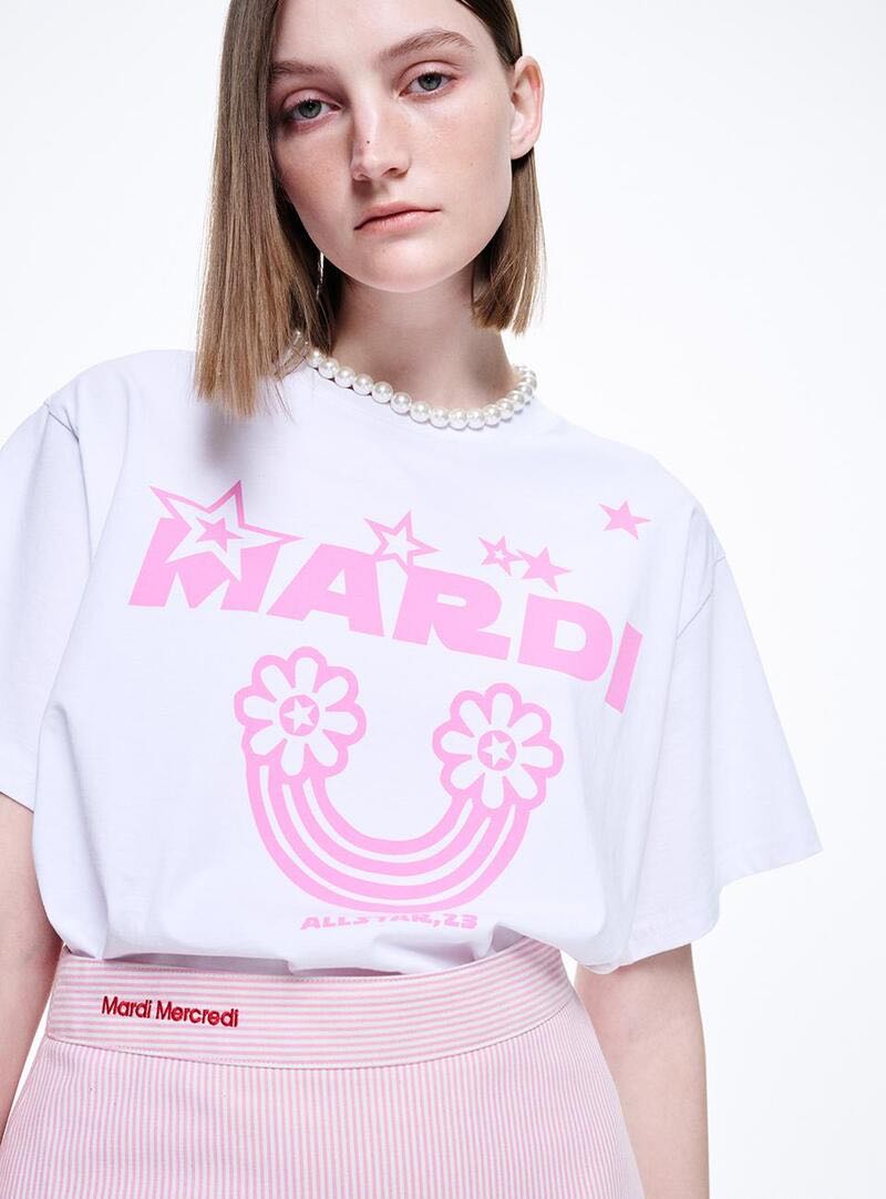 (pre,รวมส่ง) tshirt rainbow /Mardi Mercredi 
