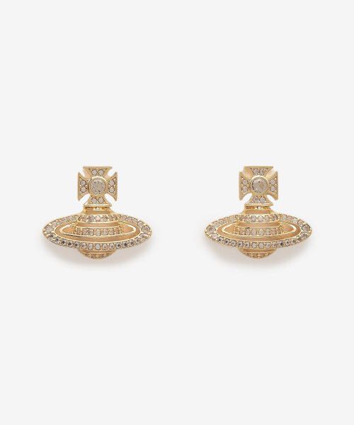 (เปิดพรี)  VIVIENNE WESTWOOD - HERMINE EARRINGS (GOLD)