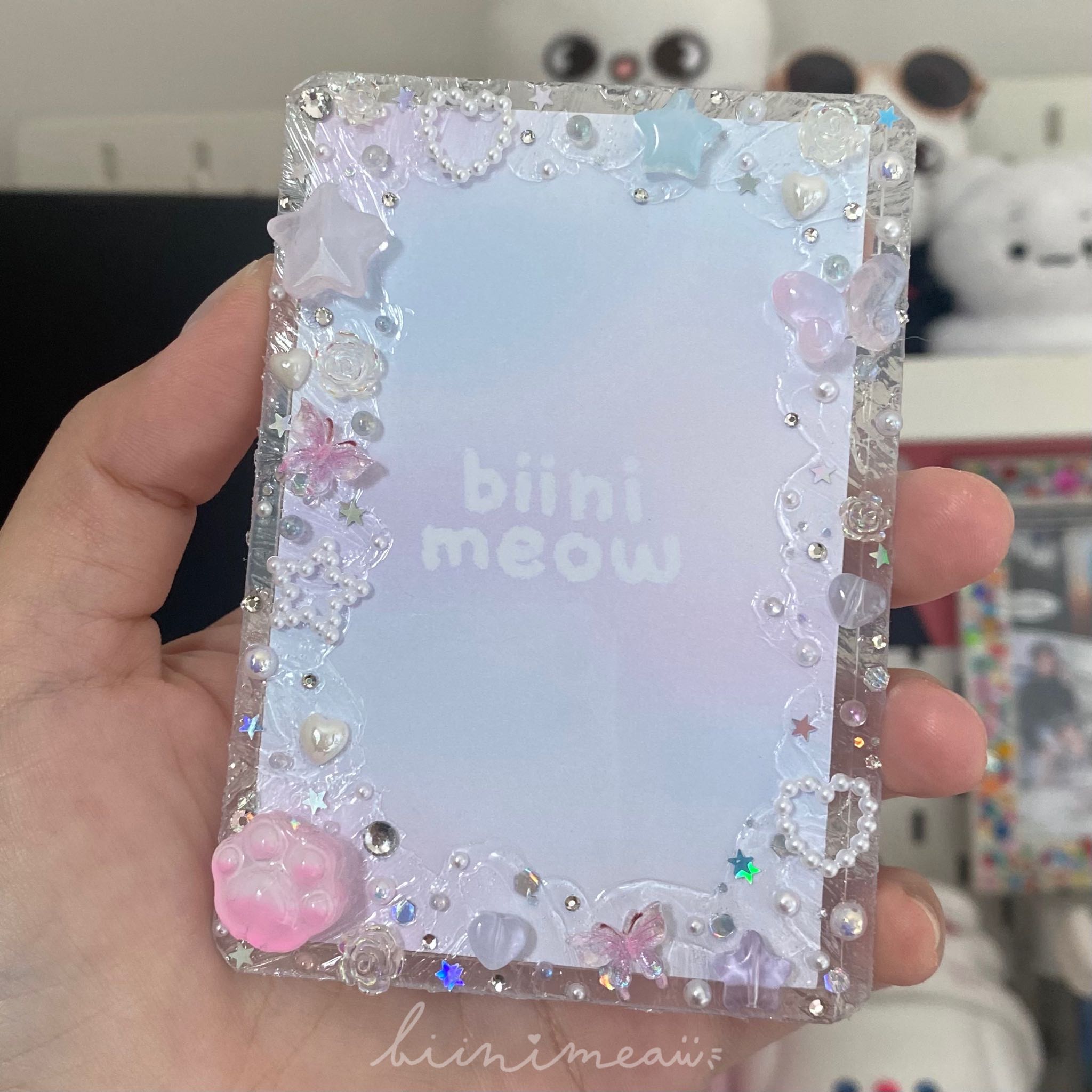 🧸 เฟรมการ์ดวิปครีม ใส 🩵💕