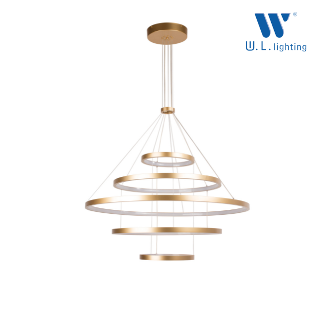 WL-1926-900P146KG โคมไฟช่อห่วง 5 วง ปรับระดับได้