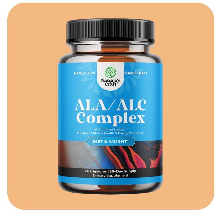 Pure Alpha Lipoic Acid  +Acetyl L-Carnitine - Natural อัลฟาไลโปอิก และ แอลคานิทีน  ALA