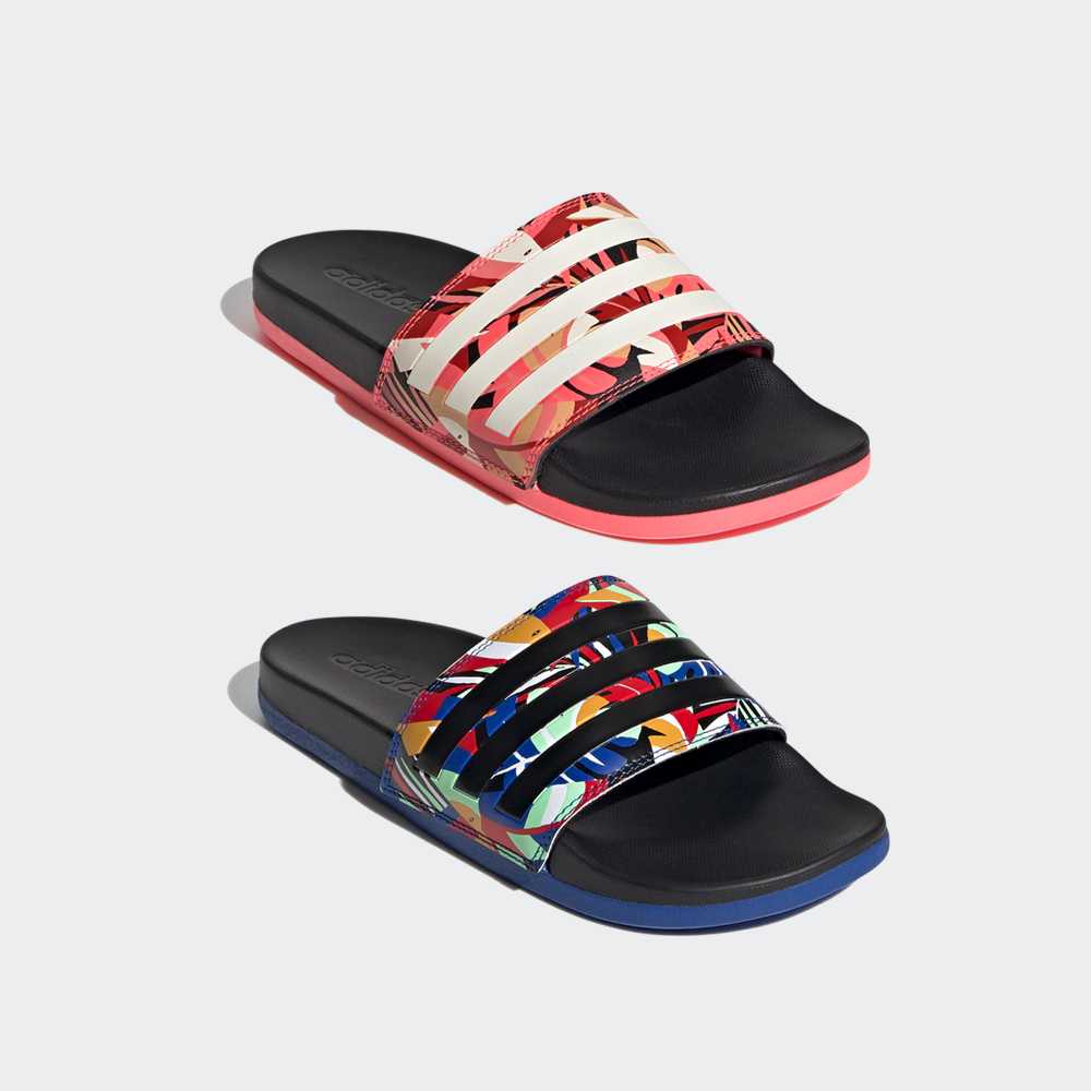 รองเท้าแตะ Adidas รุ่น Adilette Comfort - พื้นนิ่ม - ลาย farm [FW7255 FW7256]