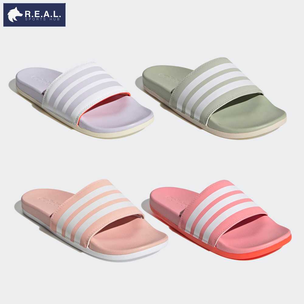 รองเท้าแตะ Adidas รุ่น Adilette Comfort - พื้นนิ่ม - รุ่นสามแถบ [FY7846 FY7848 GV9738 GV9739]