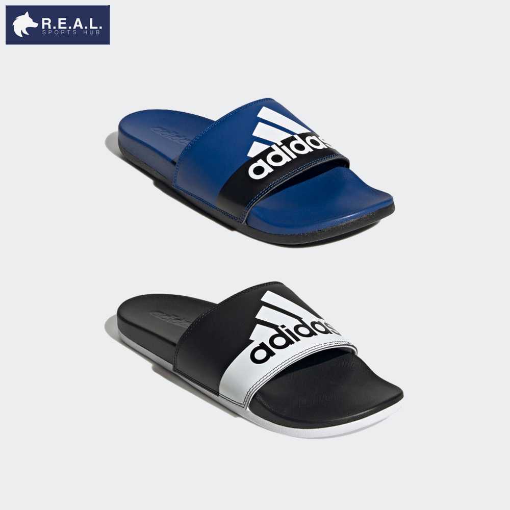 รองเท้าแตะ Adidas รุ่น Adilette Comfort - พื้นนิ่ม - รุ่นโลโก้ [GV9712 GV9713]