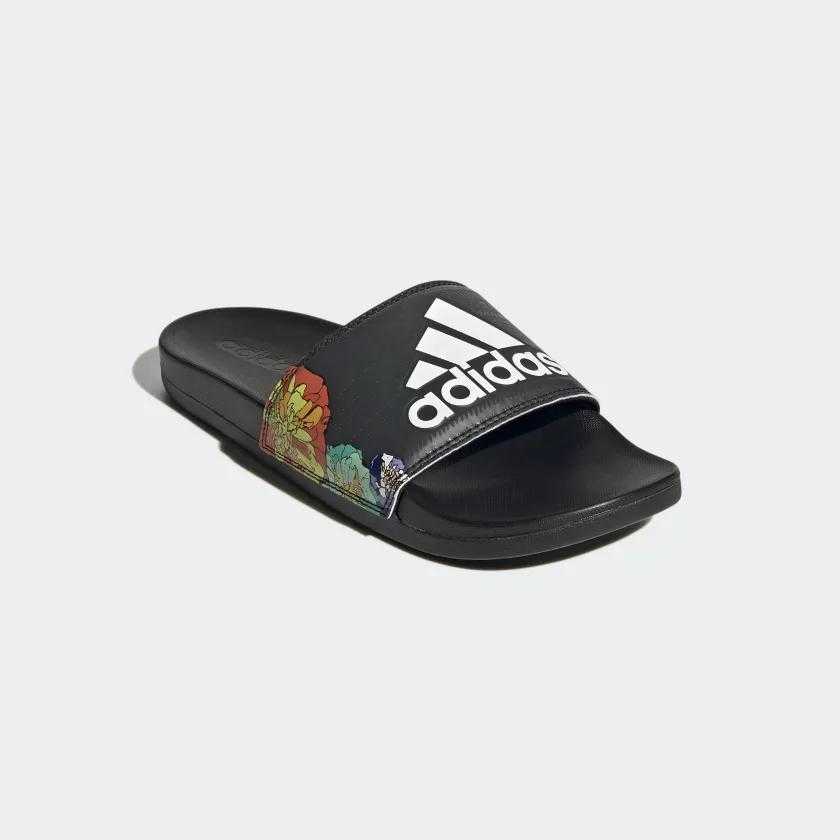 รองเท้าแตะ Adidas รุ่น Adilette Comfort - พื้นนิ่ม - ปริ้นลายดอกไม้ [GW1049]