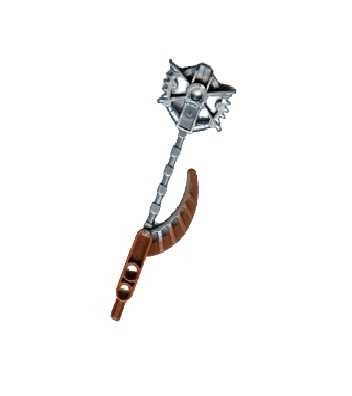 Light Brown Bionicle Hordika Claw Club with Pearl Light Gray Flexible End Pattern