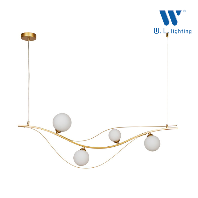 WL-C1905-4P175 โคมไฟช่อโป๊ะนม