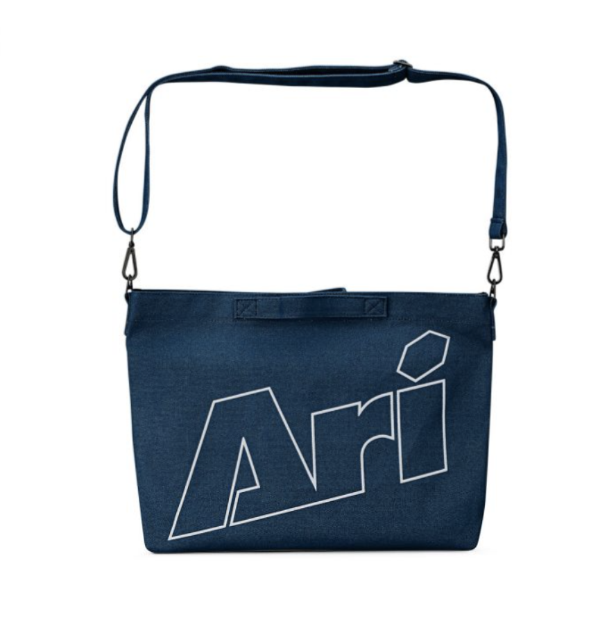 ARI SHOULDER BAG - NAVY/WHITE/BLACK