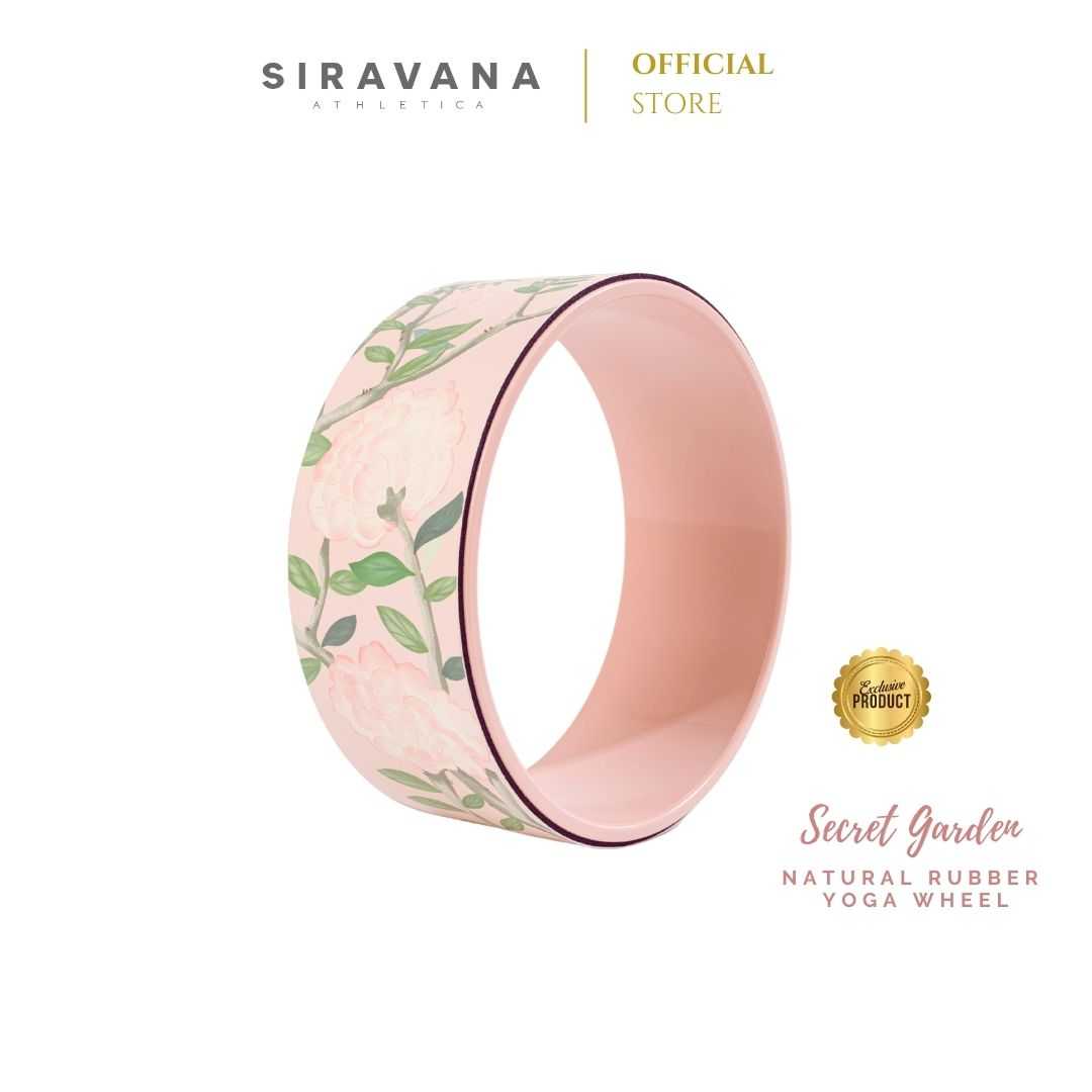 SIRAVANA วีลโยคะยางพารา รุ่น The Secret Garden Yoga Wheel