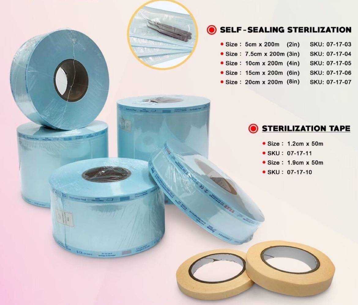 RENPAK ซองสเตอร์ไรล์ ขนาดตั้งแต่ 50-250 มม. ( 2-10 นิ้ว) ยาว 100 เมตร