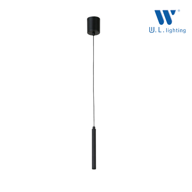 WL-C1882-1P-165BK โคมไฟห้อยเดี่ยวสีดำ