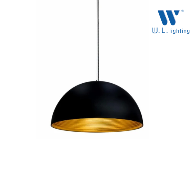 WL-30037-BK  โคมไฟห้อยเดี่ยวสีดำ
