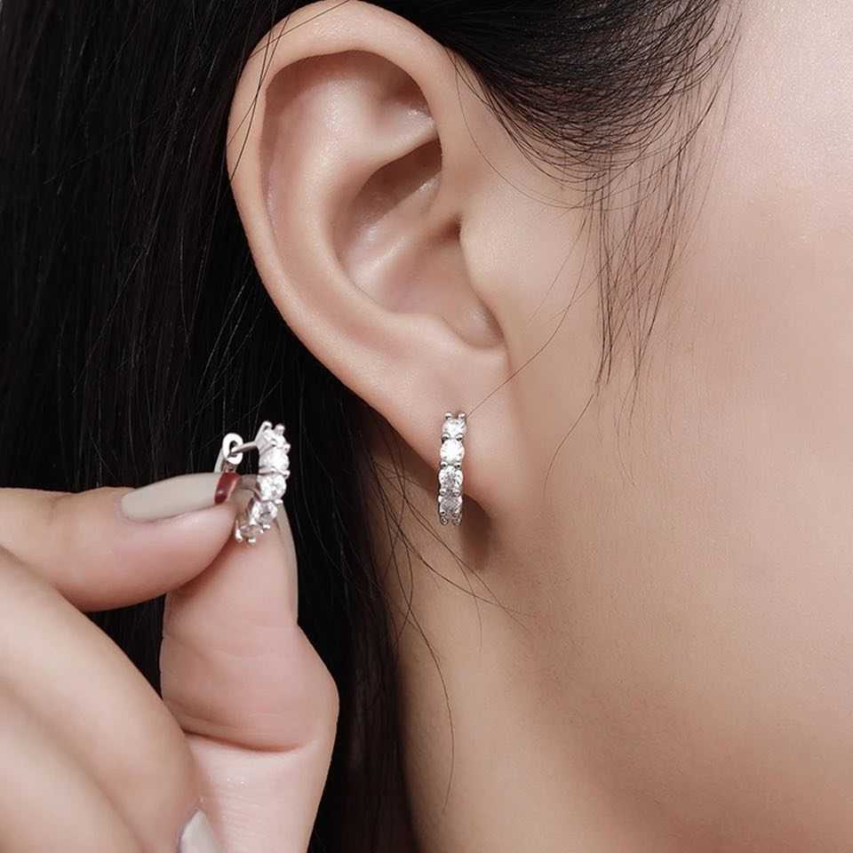 3mm hoops earrings